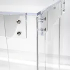 Mesa de Plexiglass Transparente Design Moderno Feito na Itália - Vichy Viadurini