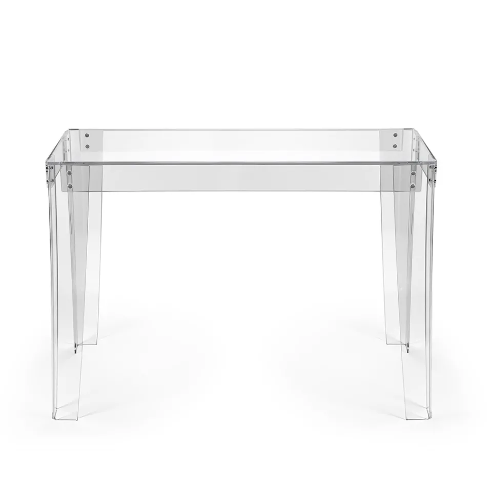 Mesa de Plexiglass Transparente Design Moderno Feito na Itália - Vichy Viadurini