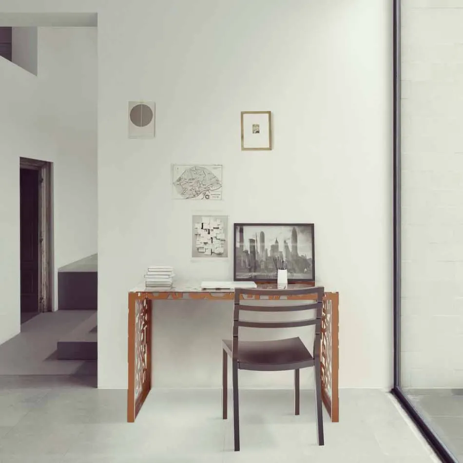 Escrita Kattedra Letras "Uma Cachoeira" 120x65x75 Mabele Viadurini