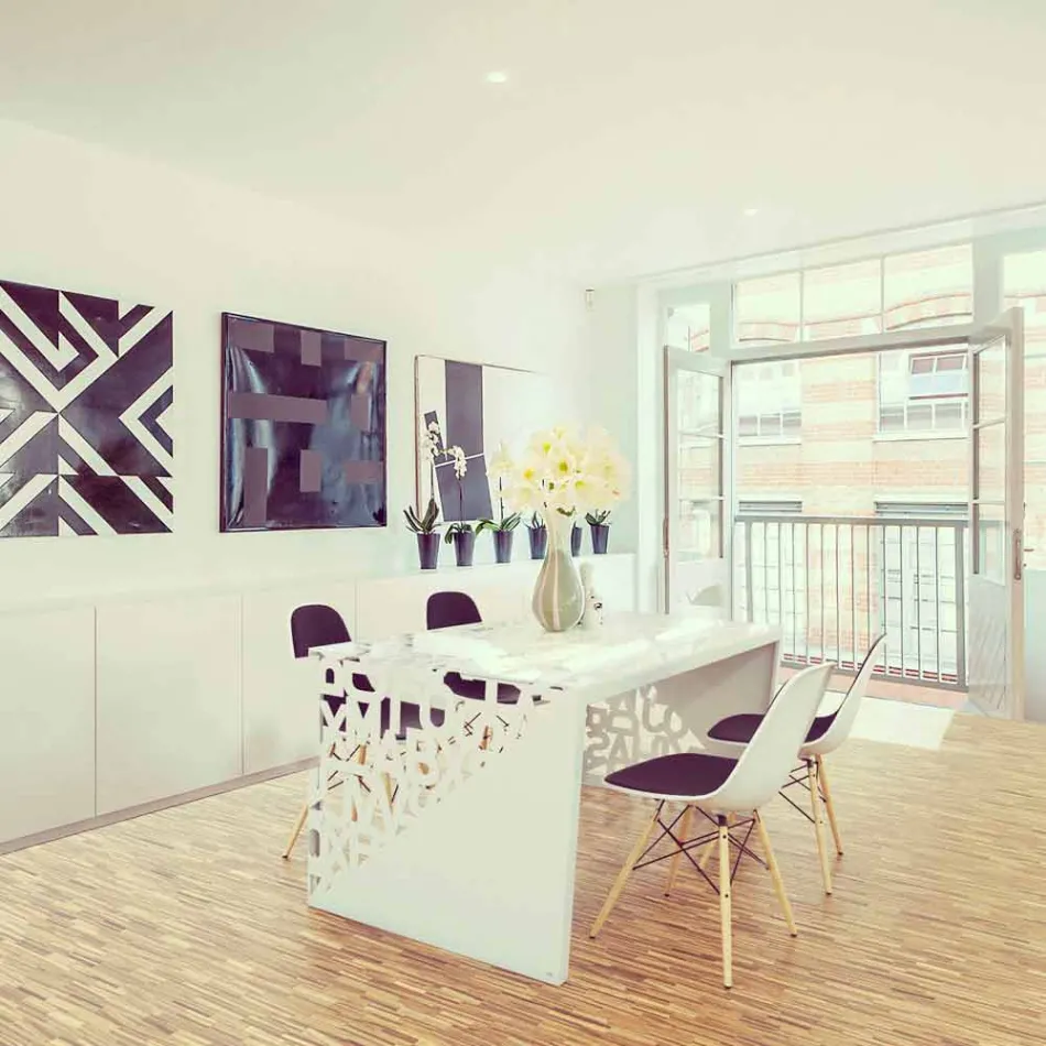 Escrita Kattedra Letras "Uma Cachoeira" 120x65x75 Mabele Viadurini