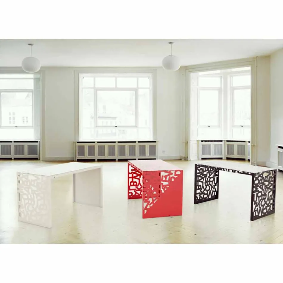 Escrita Kattedra Letras "Uma Cachoeira" 120x65x75 Mabele Viadurini