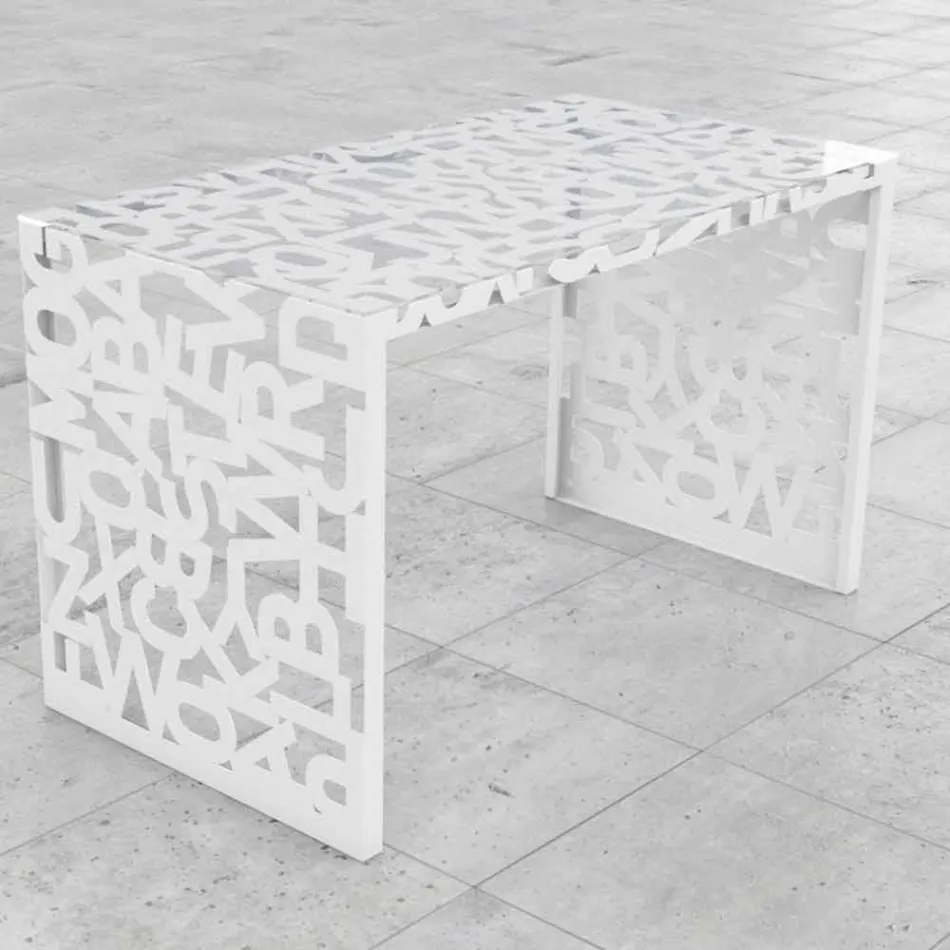 Escrita Kattedra Letras "Uma Cachoeira" 160x80x75 Mabele Viadurini