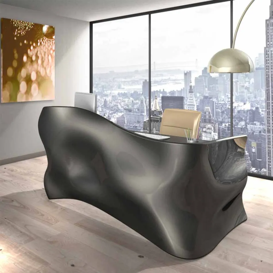 Secretária contemporânea Office Veil, made in Italy Viadurini