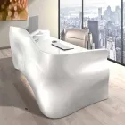 Secretária contemporânea Office Veil, made in Italy Viadurini