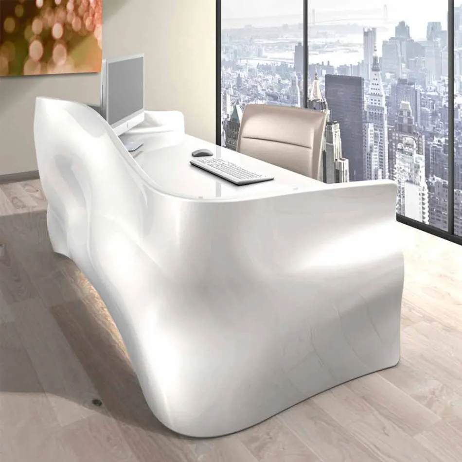 Secretária contemporânea Office Veil, made in Italy Viadurini