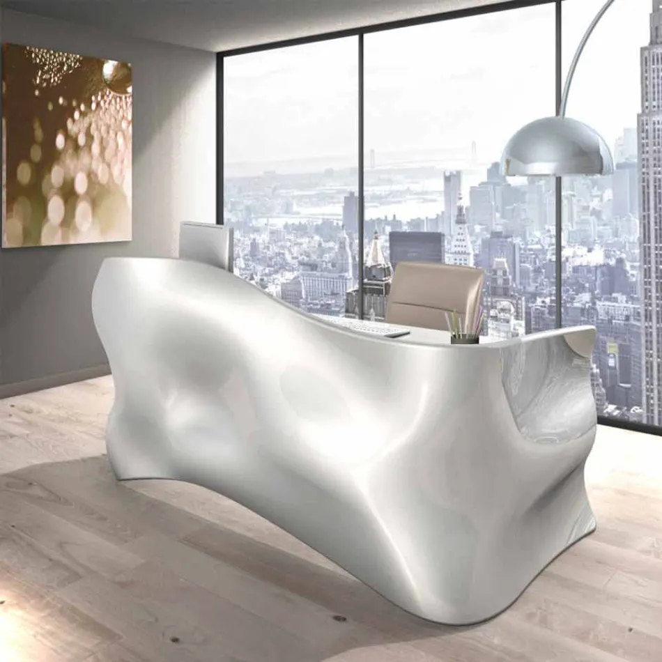 Secretária contemporânea Office Veil, made in Italy Viadurini