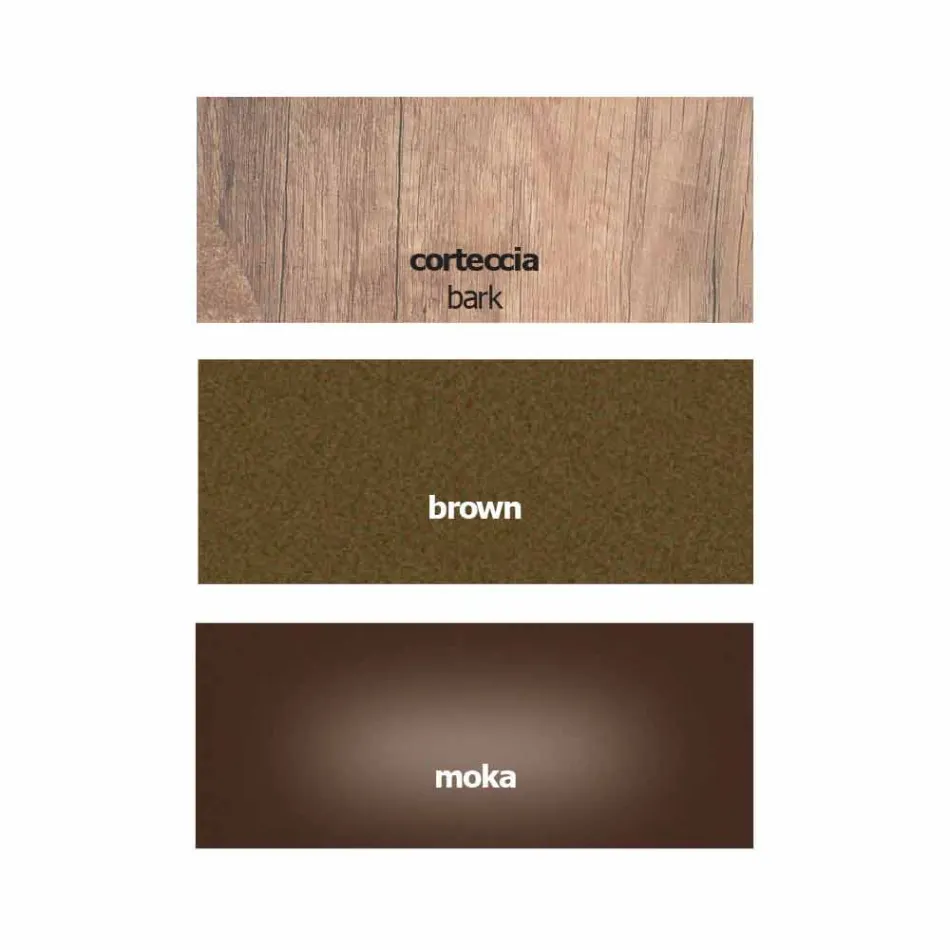 Mesa Moderna em Metal e Melamina com Gaveta Made in Italy - Iridio Viadurini