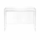 Mesa moderna em plexiglass transparente produzido na Itália, Barga Viadurini