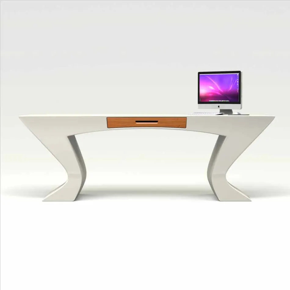 Mesa para escritório de design moderno Nefertiti made in Italy Viadurini