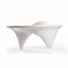 Mesa de escritório de design contemporâneo Sinuous, handmade in Italy Viadurini