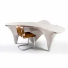 Mesa de escritório de design contemporâneo Sinuous, handmade in Italy Viadurini
