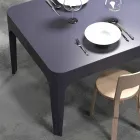 Mesa / mesa de jantar retangular, design moderno, Merlot Viadurini