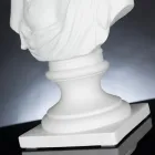 Escultura de cerâmica branca artesanal 100% Made in Italy Fabas 1 Viadurini