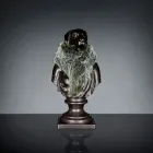 Escultura artesanal em cerâmica preta 100% Made in Italy Fabas 2 Viadurini