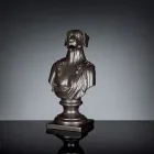 Escultura artesanal em cerâmica preta 100% Made in Italy Fabas 2 Viadurini