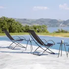 Cadeira dobrável de jardim em aço galvanizado feito na Itália 2 peças - Hobbit Viadurini