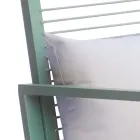 Cadeira de balanço de alumínio para área externa com almofada acolchoada - Brontolo Viadurini