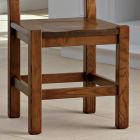 Cadeira de cozinha clássica em madeira maciça de faia fabricada na Itália - Lavinia Viadurini