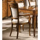 Cadeira Estofada Clássica em Nogueira ou Madeira Branca Made in Italy - Caligola Viadurini