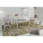 Cadeira Estofada Clássica em Nogueira ou Madeira Branca Made in Italy - Caligola Viadurini