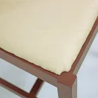 Cadeira clássica de madeira com assento em tecido, fabricada na Itália - Design Baptiste Viadurini