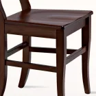 Cadeira Clássica em Madeira de Faia Maciça Design Made in Italy - Claudie Viadurini