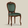 Cadeira Clássica em Madeira Estofada em Nogueira ou Ouro Made in Italy - Imperator