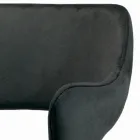 Cadeira com Braços Totalmente Estofada e Pernas de Aço - Ravenna Viadurini