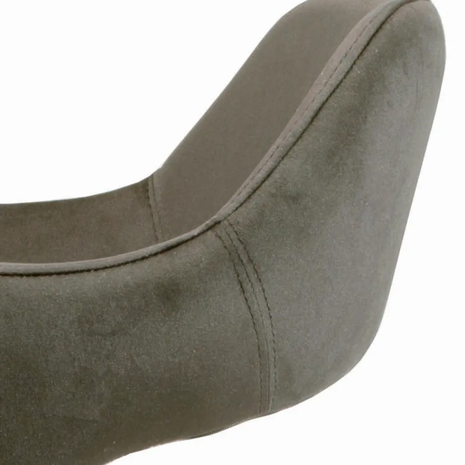 Cadeira com Braços Totalmente Estofada e Pernas de Aço - Ravenna Viadurini