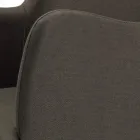 Cadeira com Braços com Pernas de Madeira e Assento Acolchoado Fabricado na Itália - Bari Viadurini