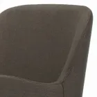 Cadeira com Braços com Pernas de Madeira e Assento Acolchoado Fabricado na Itália - Bari Viadurini