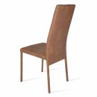 Becca design moderno cadeira de encosto alto, fabricada na Itália Viadurini