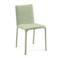 Cadeira com Encosto Baixo em Tecido Verde Fabricado na Itália - Lanterna