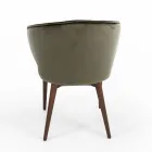 Cadeira com Assento e Encosto Totalmente Estofados Fabricado na Itália - Adria Viadurini