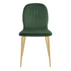 Cadeira com Assento em Tecido Monocoque e Pernas Cônicas Fabricado na Itália - Nezoku Viadurini