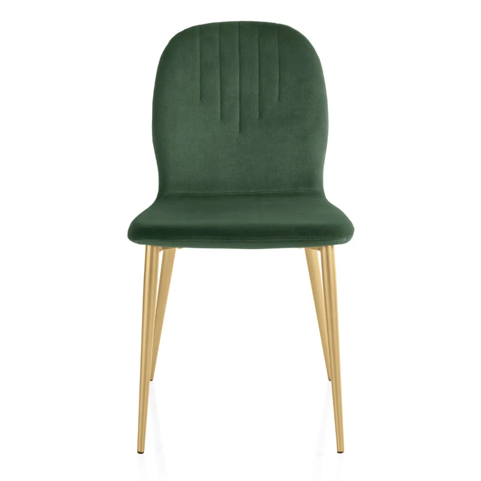 Cadeira com Assento em Tecido Monocoque e Pernas Cônicas Fabricado na Itália - Nezoku Viadurini