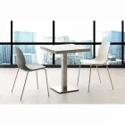 Cadeira com estrutura cromada e concha de polipropileno Licata Viadurini