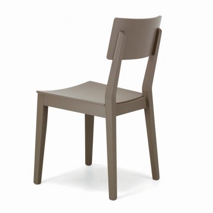 Cadeira com Estrutura em Freixo, Assento e Encosto em Carvalho - Calábria Viadurini