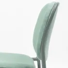 Cadeira de cozinha estofada em tecido e metal Made in Italy 2 peças - Sangria Viadurini