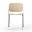 Cadeira de cozinha em madeira e metal pintado made in Italy 2 peças - Saffia Viadurini