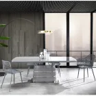 Cadeira de cozinha em polipropileno fosco com pernas de aço 4 peças - Beyonce Viadurini