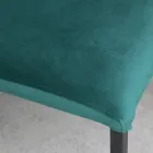 Cadeira de cozinha com pernas de metal e assento de veludo, 4 peças - Darvina Viadurini