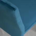 Cadeira de cozinha com pernas de metal e assento de veludo, 4 peças - Darvina Viadurini