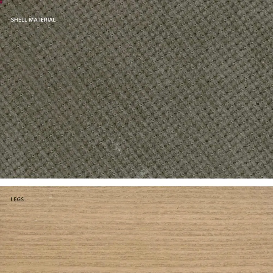 Cadeira de cozinha design em madeira e tecido fabricada na Itália, Egizia Viadurini