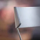 Cadeira Cozinha Feita à Mão em Madeira e Aço Precioso Made in Italy - Granada Viadurini