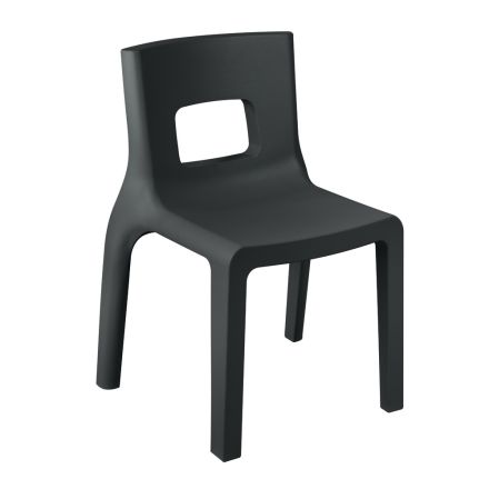 Cadeira de cozinha empilhável em polietileno Made in Italy 2 peças - Alassio Viadurini