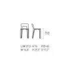 Cadeira de cozinha em madeira de faia curvada natural Made in Italy - Cassiopea Viadurini