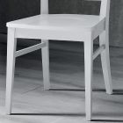 Cadeira de cozinha de madeira maciça de faia de design italiano - Jeanine Viadurini