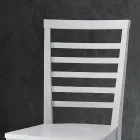 Cadeira de cozinha de madeira maciça de faia de design italiano - Jeanine Viadurini