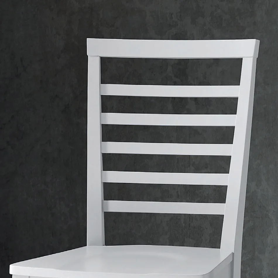 Cadeira de cozinha de madeira maciça de faia de design italiano - Jeanine Viadurini